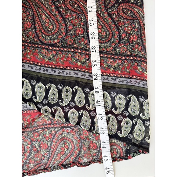 Umgee Kimono Duster Floral Boho Jacket S/M Mixed Paisley Patchwork Boho Festival - Picture 8 of 9